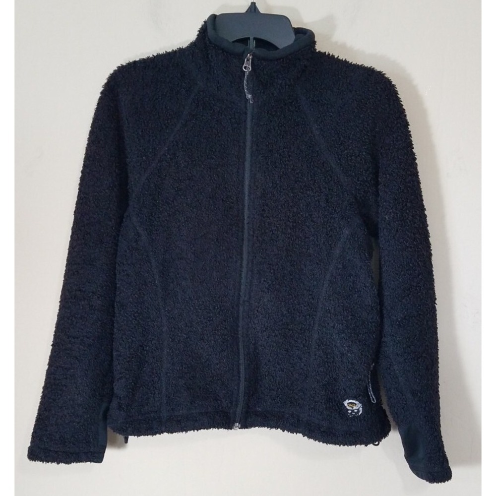 Mountain Hardwear Jacket Women Medium M Full Zip Sherpa Fleece Fuzzy Sweater USA
